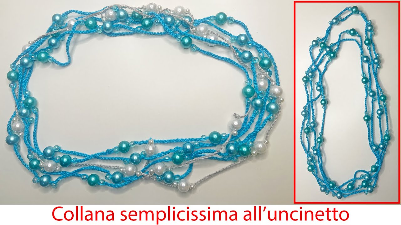 Collana numero 19 all'uncinetto per principianti