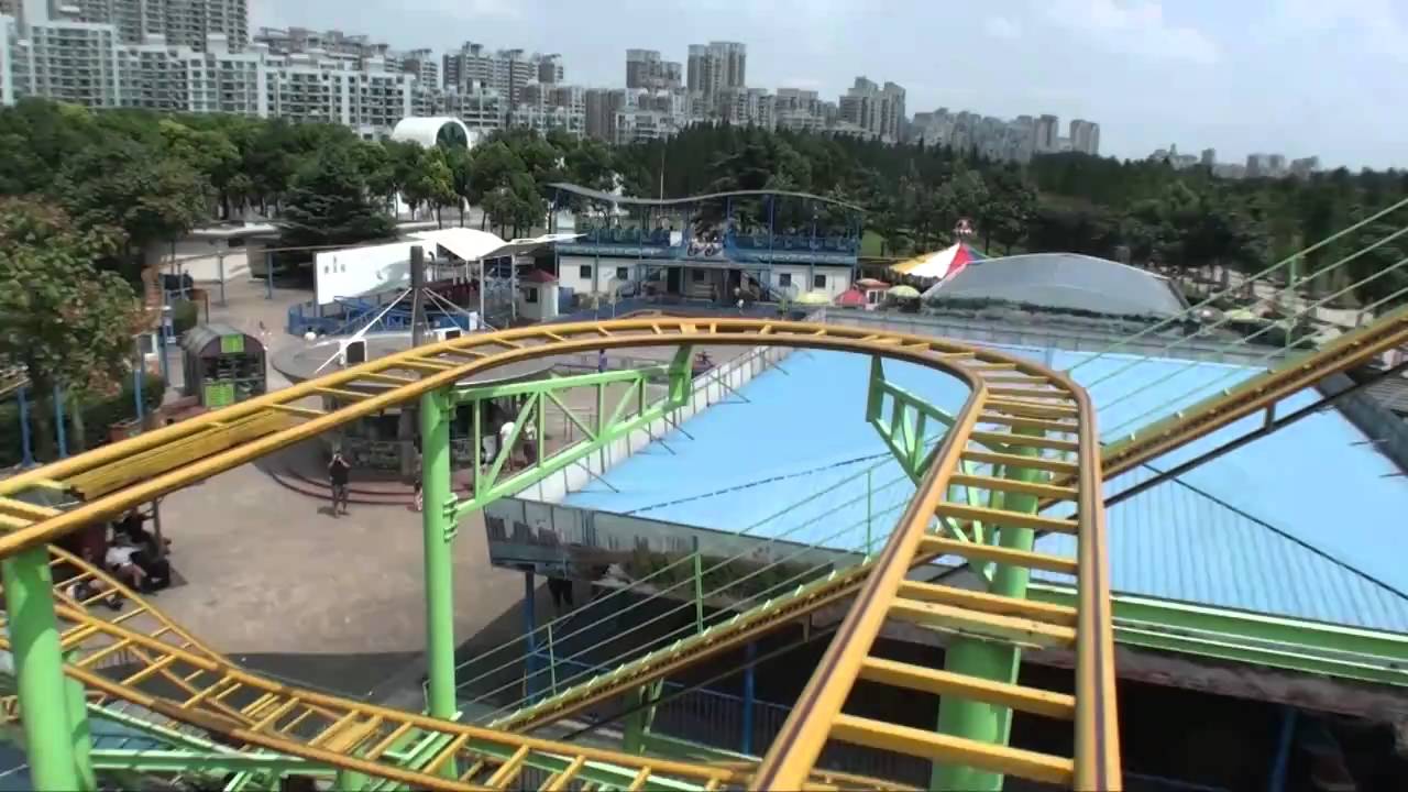 Rotating Pulley Spinning Mouse Roller Coaster POV Century Park Shanghai