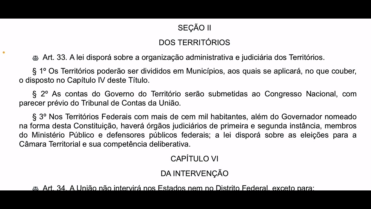Constituição federal em áudio - artigo 33 | voz humana - YouTube