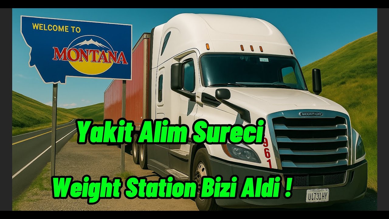 Amerika'da Tir Soforlugu ! Weight Station Ve Yakit Sureci !