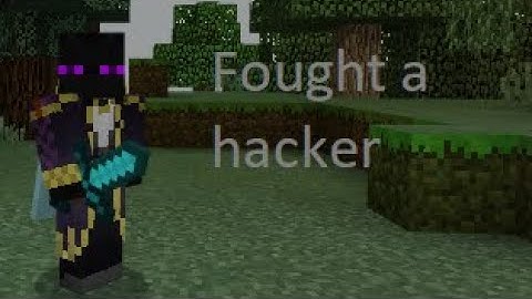 Fighting a hacker in cubecraft bedrock skywars solo