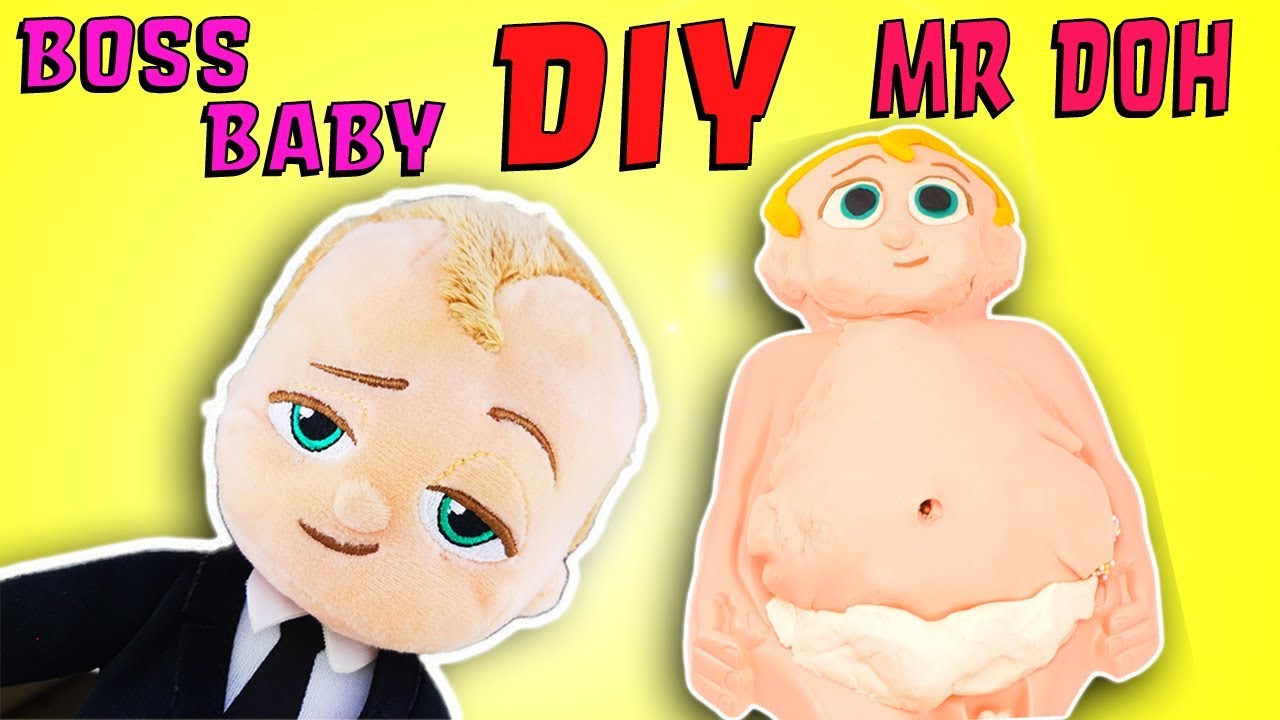 Boss Baby  DIY  Mr  Doh Play Doh Portrait Learn Colors YouTube