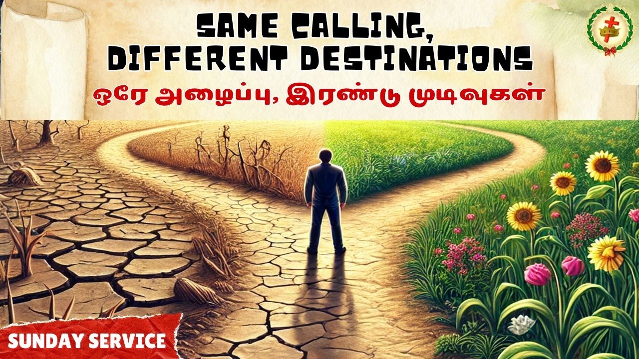 SUNDAY SERVICE -- SESSION 1 -- SAME CALLING, DIFFERENT DESTINATIONS (ஒரே அழைப்பு, இரண்டு முடிவுகள்)