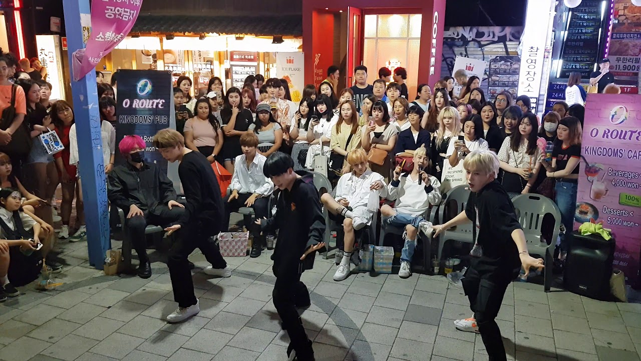 20190706 홍대 오늘 킹덤즈-오루트(kingdoms-O_Route) 버스킹 05 - PENTAGON(펜타곤) _ SHA LA LA(신토불이)