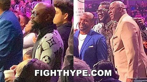FLOYD MAYWEATHER WATCHES ERROL SPENCE BEAT SHAWN P...