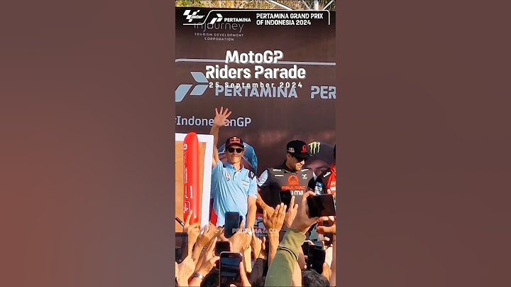 MOTOGP RIDER PARADE AT MATARAM CITY LOMBOK 25 SEPTEMBER 2024 #motogp #mandalika #parademotogp