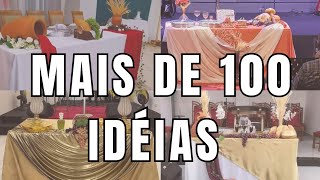 Mesas de santa ceia #decoração