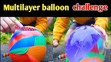 Multilayer balloon challenge ||  multicolor balloon  || multicolor balloon arch  || 20 layer balloon