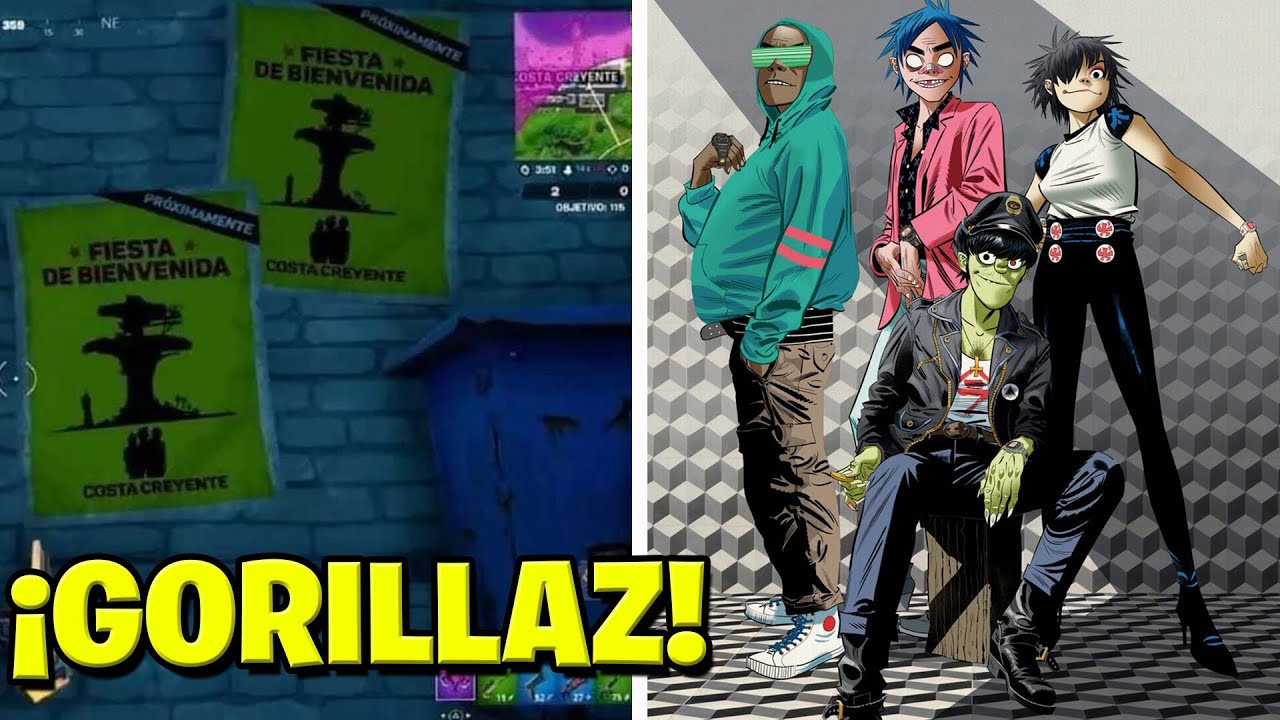 EVENTO CONCIERTO ¿GORILLAZ? TODA LA INFORMACION FORTNITE TEMPORADA 7
