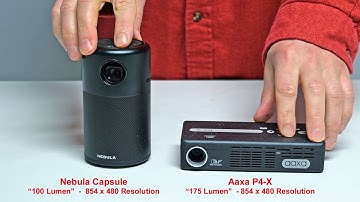 Projector Comparison: Nebula Capsule vs Aaxa P4-X Pico Projector (Side by Side Review)
