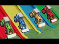 Excavation Work with Colors -  WORK Front Loader  with TRUCKS - Farming Simulator 22