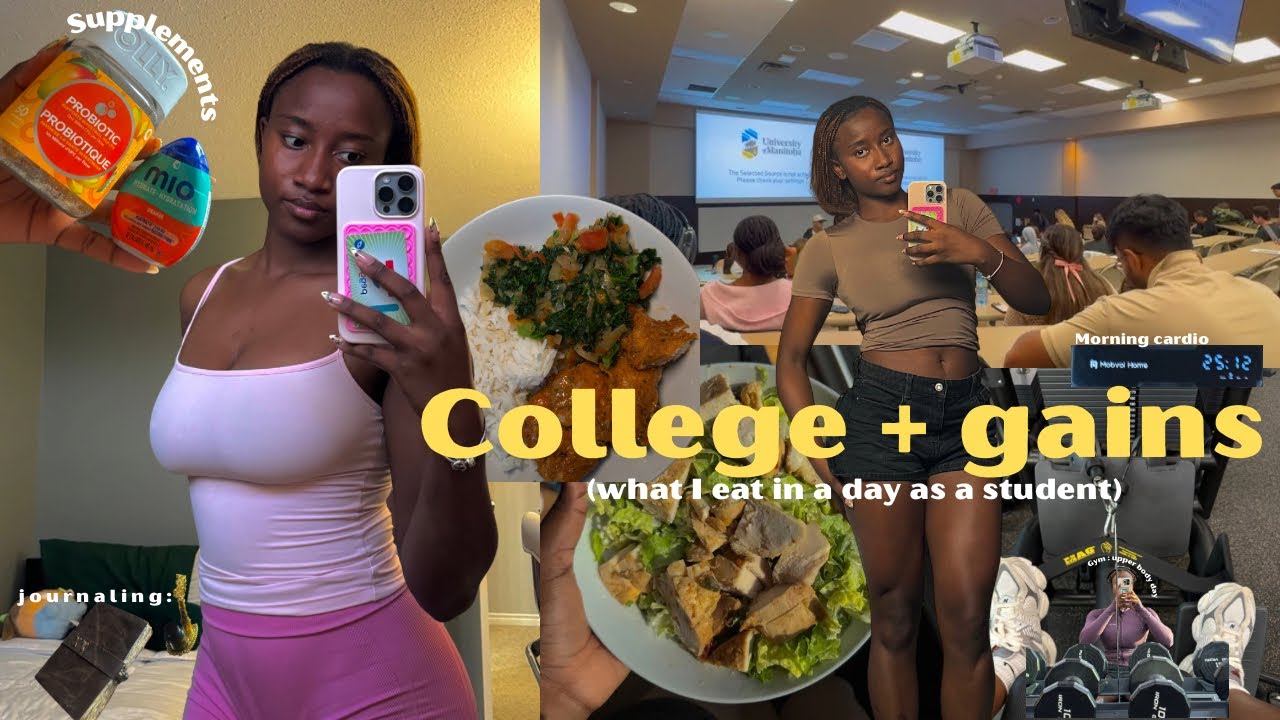 COLLEGE FULL DAY IN  THE LIFE OF REALISTIC EATING  | 5am morning routine , Gym , high protein meals