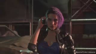 Resident Evil 3 Remake Jill Cyberpunk Bluetop outfit