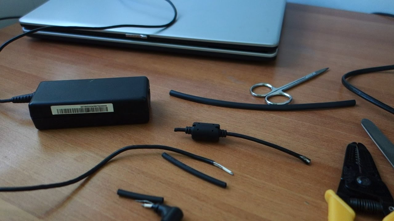    How to fix a laptop charger cable and plug   