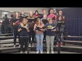 Webberville high school choir bring a torch