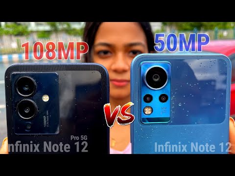 Infinix Note 12 vs Note Pro 5G Camera Comparison | 50MP vs 108MP Camera Performance Pros & Cons