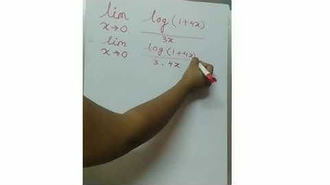 lim x=0 log (1+4x) / 3 solved | mathematics solution | limitations