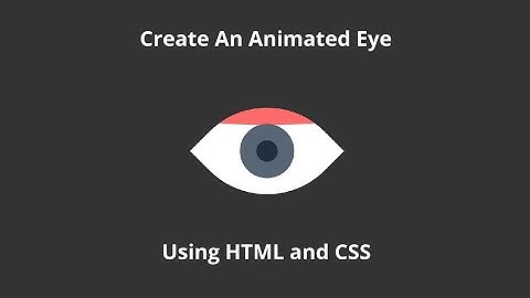 CSS Animated Eye On Hover | CSS HTML Hover Effects