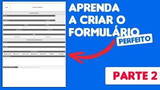 APRENDA A CRIAR FORMULÁRIOS PROFISSIONAIS NO WORD!!! PARTE 2