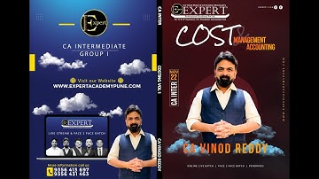 Demo 03: Intro_New Inter Costing CMA by CA Vinod Reddy | CA CMA Regular Batch| Nov22| Expert Academy