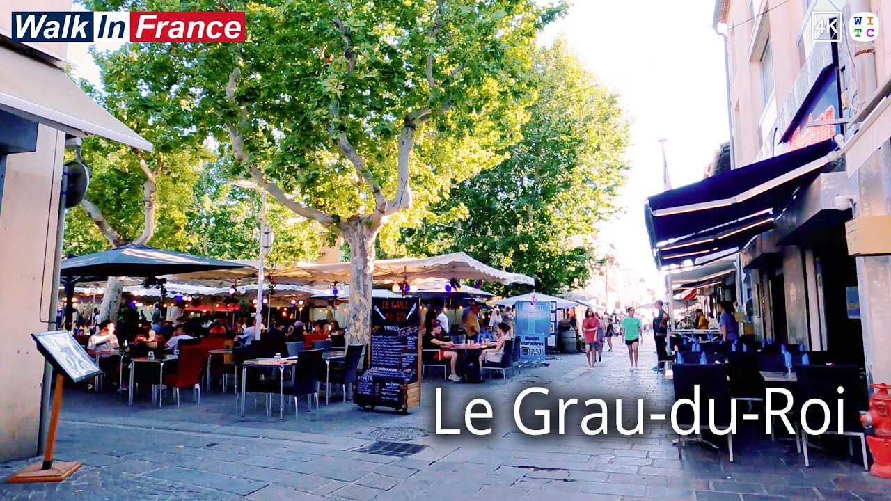Le Grau-du-Roi city center (4K) | France Walking Tour | Le Grau-du-Roi