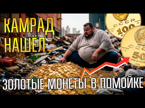 KAMRAD FOUND GOLD COINS IN A MOSCOW GARBAGE DUMP ☾☼ A hoard of coins without a metal detector