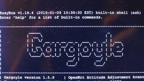 WRT610n v1 CISCO - start the Gargoyle firmware 1.5.9 (RS232) (Linksys)