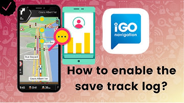How to enable the save track log function in IGO Navigation?