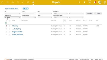 Reporting in Actionspace