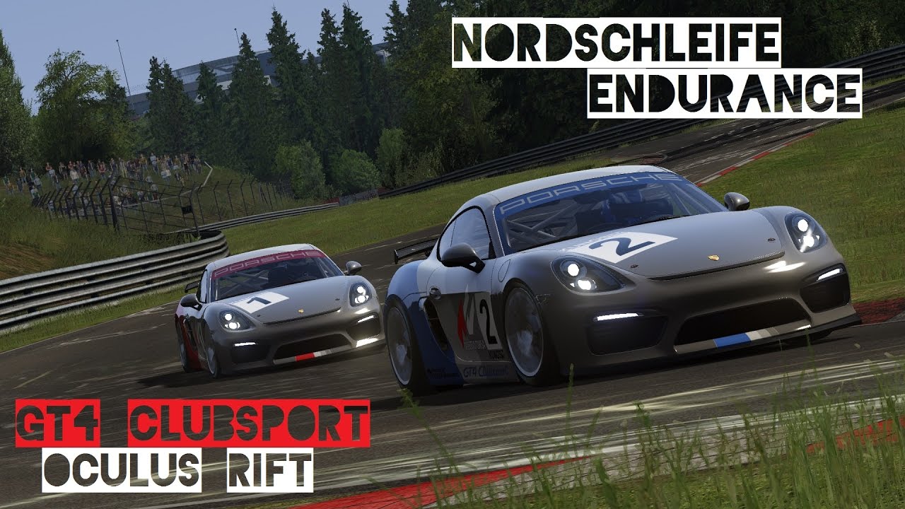 Vr Oculus Rift Porsche Cayman Gt4 Clubsport Nordschleife Endurance