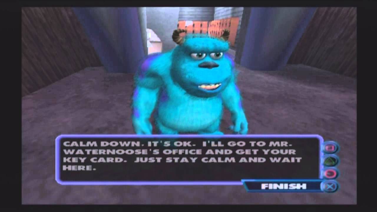 monsters inc video game