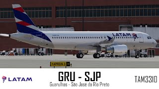 [Brasil] Guarulhos - São José do Rio Preto | Airbus A320 - Latam 3310
