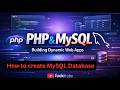 How to create MySQL database | How to connect to mysql from cmd