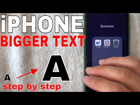 ✅  How To Increase Text Font Bigger Size On iPhone 🔴