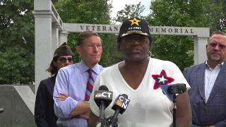 Veterans rally in solidarity with service members stationed on USS Abraham Lincoln