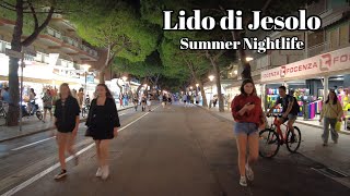 Lido di Jesolo  - Walking Tour - 4K60fps