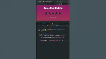 Basic Star Rating in JS