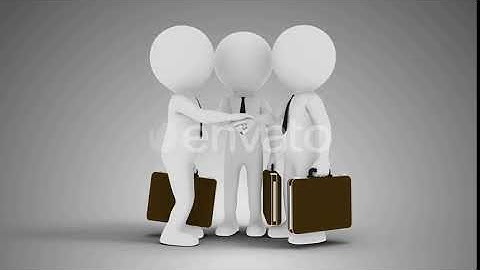 3D Man Business Dealing Loop With Alpha | Motion Graphics - Envato elements