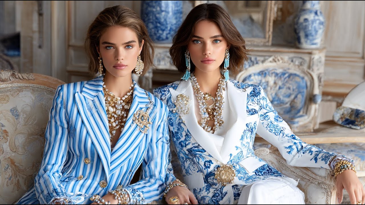 Ralph Lauren Весна-лето 2026: Небесно-лазурный и жемчужный свет. Парижская летняя роскошь.