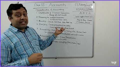 Accounts Class 11.1.2 Characteristics of Accounting | CS Neeraj Gupta | www.ngpaclasses.com