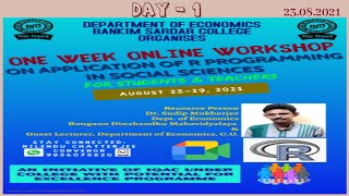 Workshop on Application of R programming in Social Sciences, Day-1, 23.08.2021 screenshot 4
