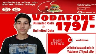 Vodafone Best Plan Of Rupees 179 Only with Unlimited Calls & Data || TECHNOLOGY MACHINE