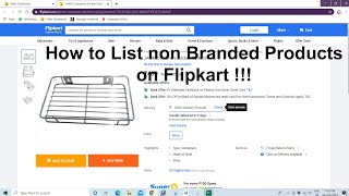 How to List non Branded Products on Flipkart !!!
