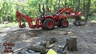 Moving Stumps to the Fire Pit Area by Life of Treasures 687 views 9 months ago 3 minutes, 33 seconds