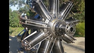 Clerget 9B Engine Run in Byford, West-Australia