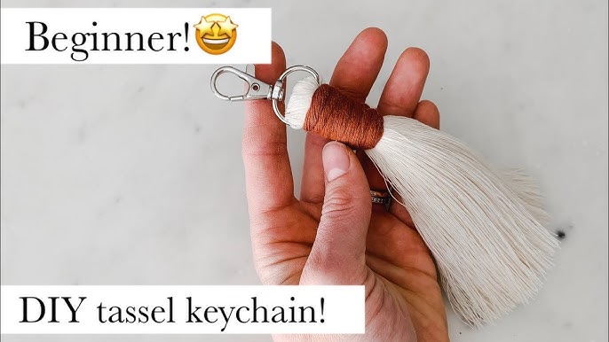 DIY Felt Tassel Keychains - DIY Inspired