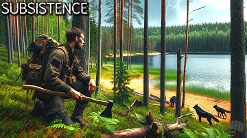 Day 10 Wilderness Survival | Subsistence Gameplay