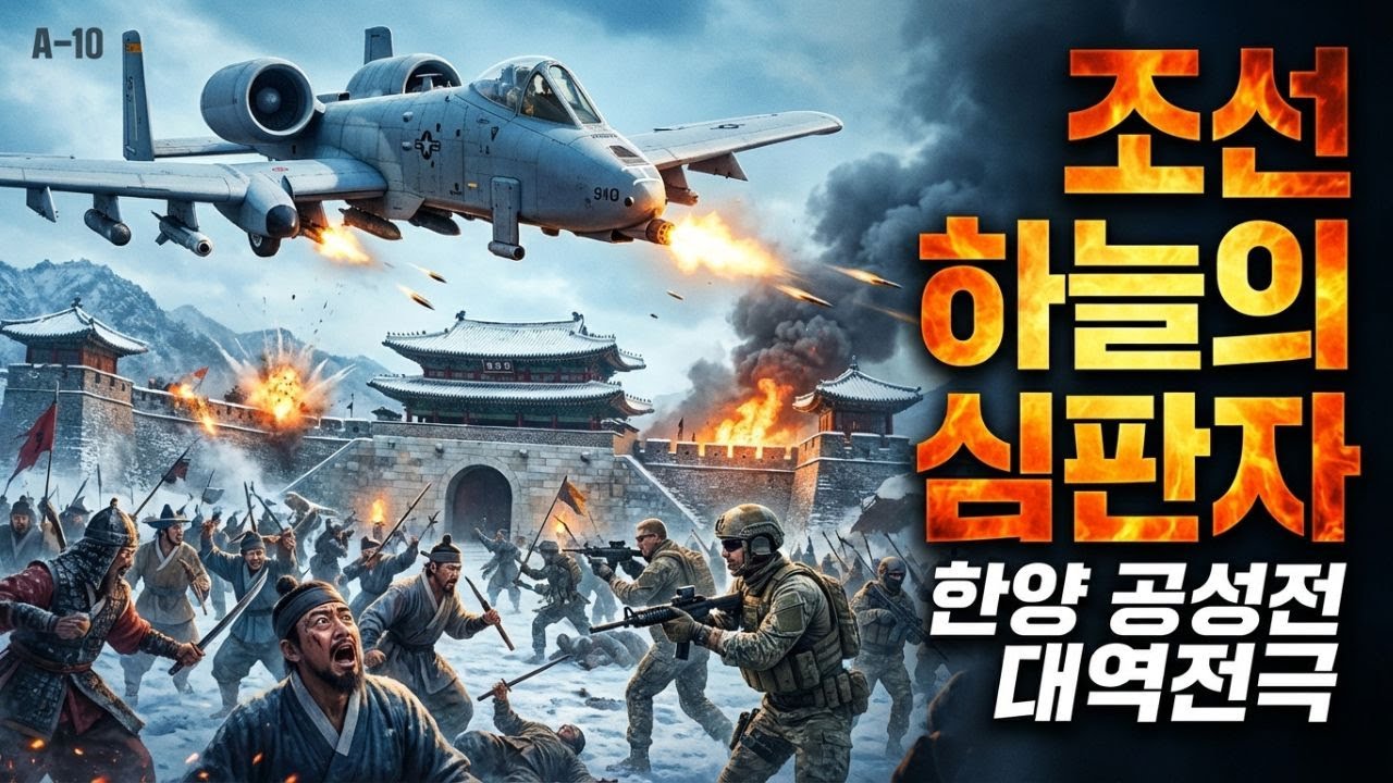 [타임슬립 645] 만약 조선 시대 한양 공성전 한복판에 A-10 워썬더가 나타난다면? 역사를 뒤바꾸는 가상 전투 시뮬레이션.