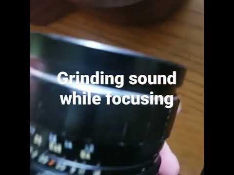 grinding sound while focusing - YouTube