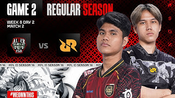 ALTER EGO  vs RRQ HOSHI | Regular Season Week 8 Day 2 | Game 2 | #MPLIDS16